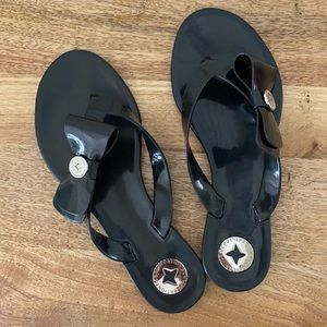 BCBGeneration Black Opaque Jelly Sandal BG-DORLAS